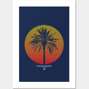 Sunset Palm Tree - Mazarron Posters and Art